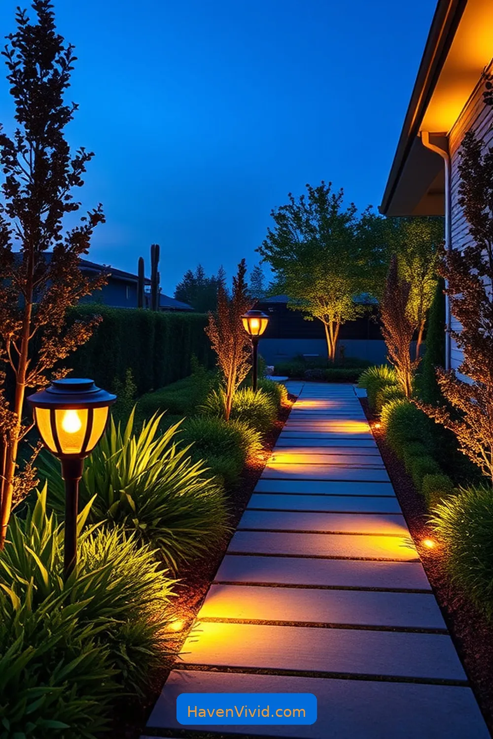 16 Ways to Achieve a Glamorous Lifestyle in Your Bathroom Using Solar-Powered Lights 9 Add Solar Pathway Lights for a Glamorous Entry for 16 Ways to Achieve a Glamorous Lifestyle in Your Bathroom Using Solar-Powered Lights