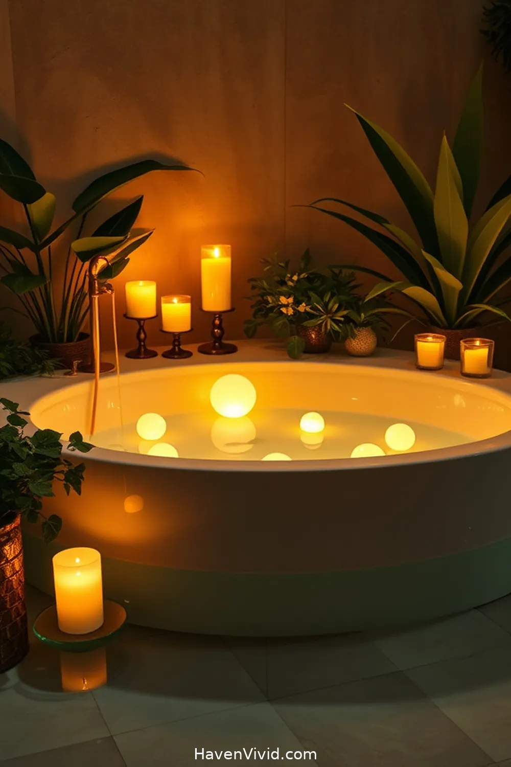 16 Ways to Achieve a Glamorous Lifestyle in Your Bathroom Using Solar-Powered Lights 8 Illuminate the Bathtub With Floating Solar Lights for 16 Ways to Achieve a Glamorous Lifestyle in Your Bathroom Using Solar-Powered Lights