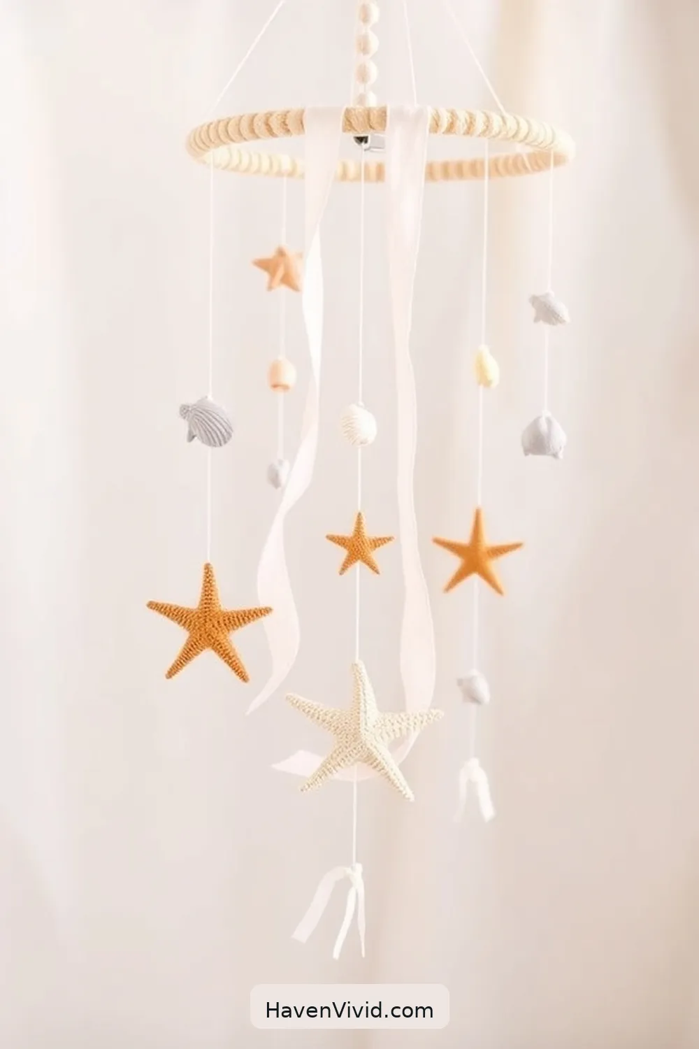 16 Ways to Create a Coastal Living Nursery Using Upcycled Fabric 7 Beach-Inspired Fabric Mobiles for 16 Ways to Create a Coastal Living Nursery Using Upcycled Fabric