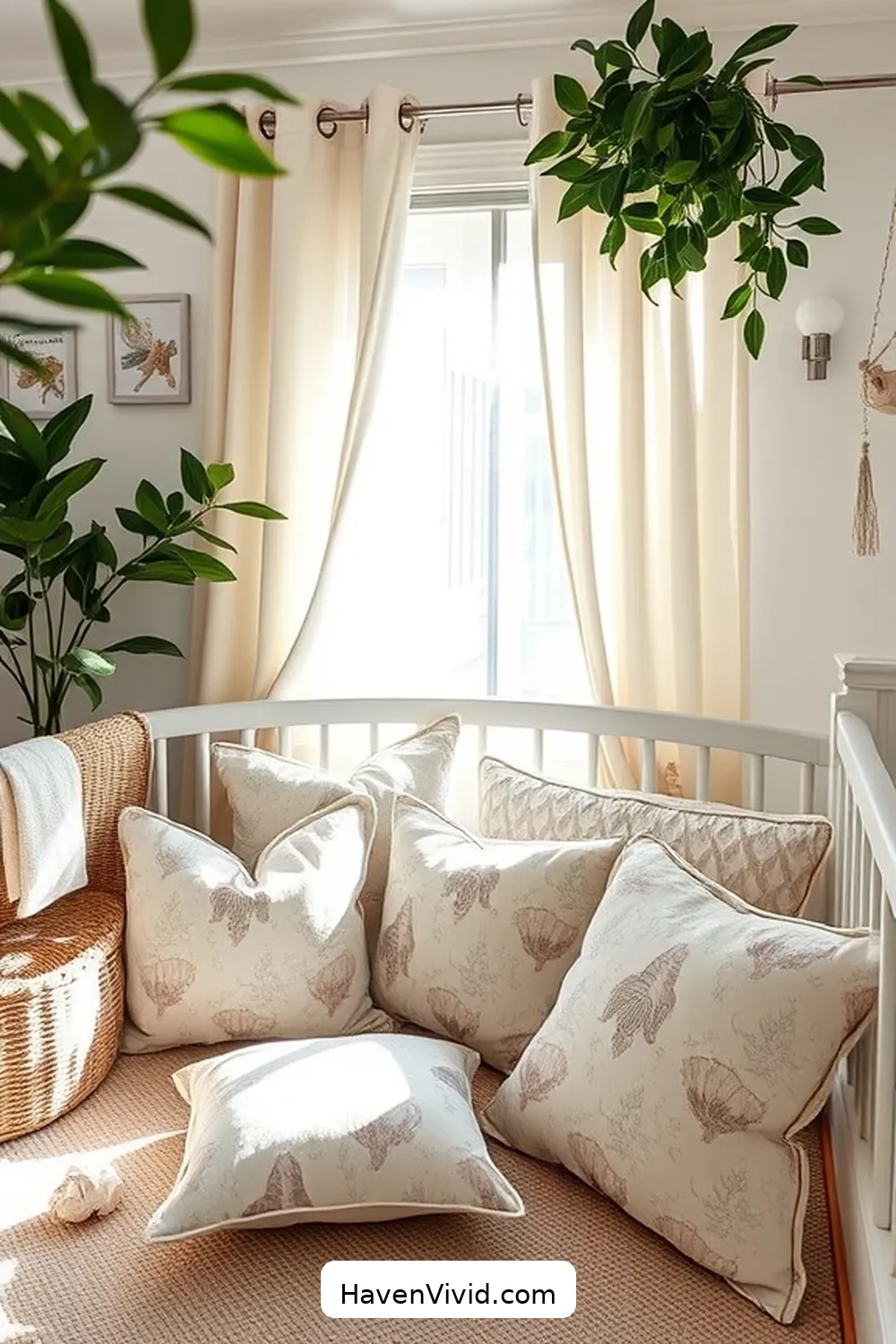 16 Ways to Create a Coastal Living Nursery Using Upcycled Fabric 10 Custom Fabric Pillows for 16 Ways to Create a Coastal Living Nursery Using Upcycled Fabric