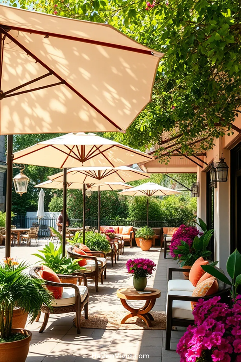 16 Ways to Create a Family-Friendly Outdoor Patio Using Organic Cotton 5 Add Organic Cotton Umbrellas for Shade and Style for 16 Ways to Create a Family-Friendly Outdoor Patio Using Organic Cotton