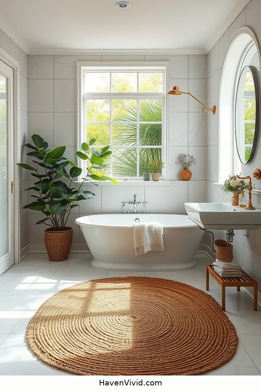 16 Ways to Create a Glamorous Bathroom Using Natural Fibers for a Luxurious Lifestyle 5 Jute or Sisal Area Rugs for 16 Ways to Create a Glamorous Bathroom Using Natural Fibers for a Luxurious Lifestyle