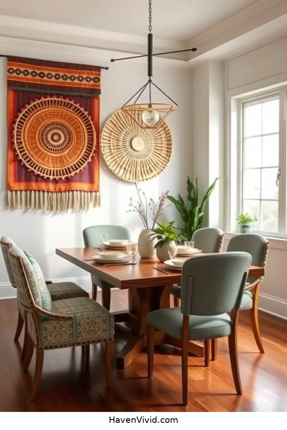 16 Ways to Embrace Coastal Living in Your Dining Room Using Upcycled Fabric 12 Eco-Friendly Fabric Wall Hangings for Texture for 16 Ways to Embrace Coastal Living in Your Dining Room Using Upcycled Fabric