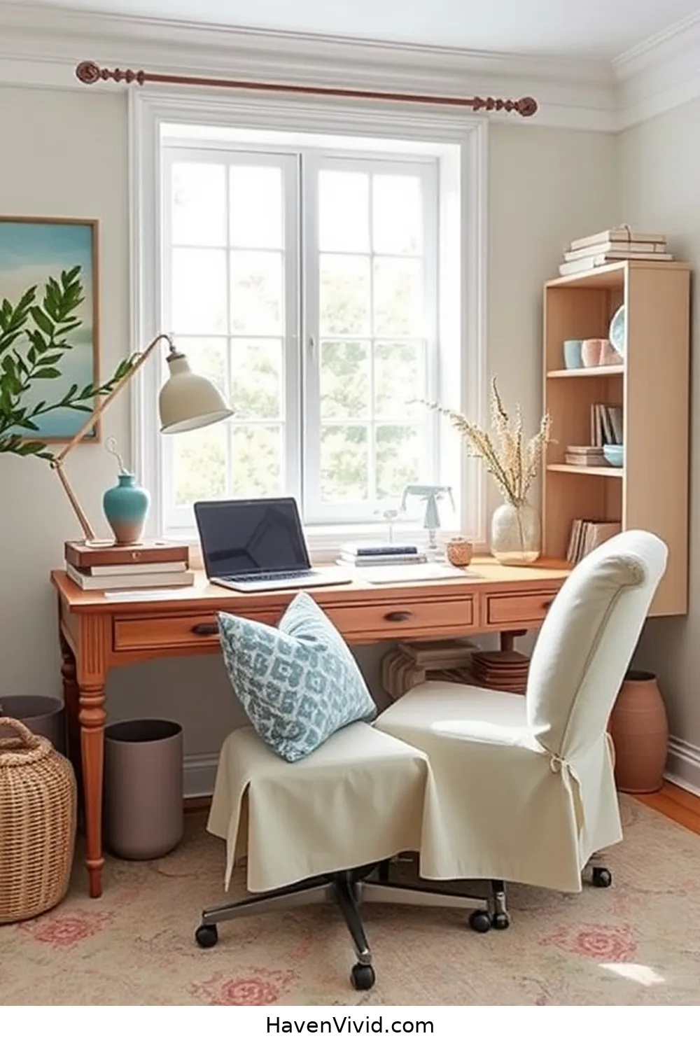 Select Organic Cotton Office Chair Covers for 16 Ways to Embrace Coastal Living in Your Home Office Using Organic Cotton