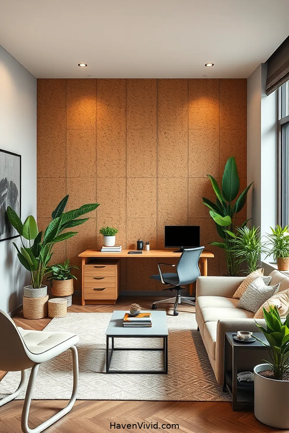 16 Ways to Enhance Urban Living in Your Home Office Using Cork 2 Cork Wall Panels for Acoustic Insulation for 16 Ways to Enhance Urban Living in Your Home Office Using Cork