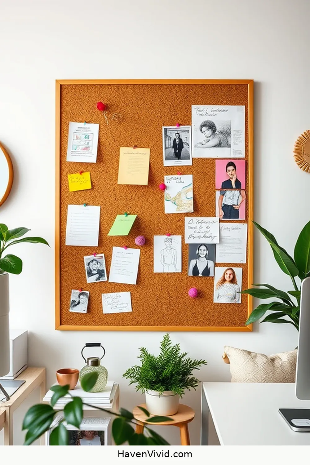 16 Ways to Enhance Urban Living in Your Home Office Using Cork 8 DIY Cork Pinboard for Inspiration for 16 Ways to Enhance Urban Living in Your Home Office Using Cork
