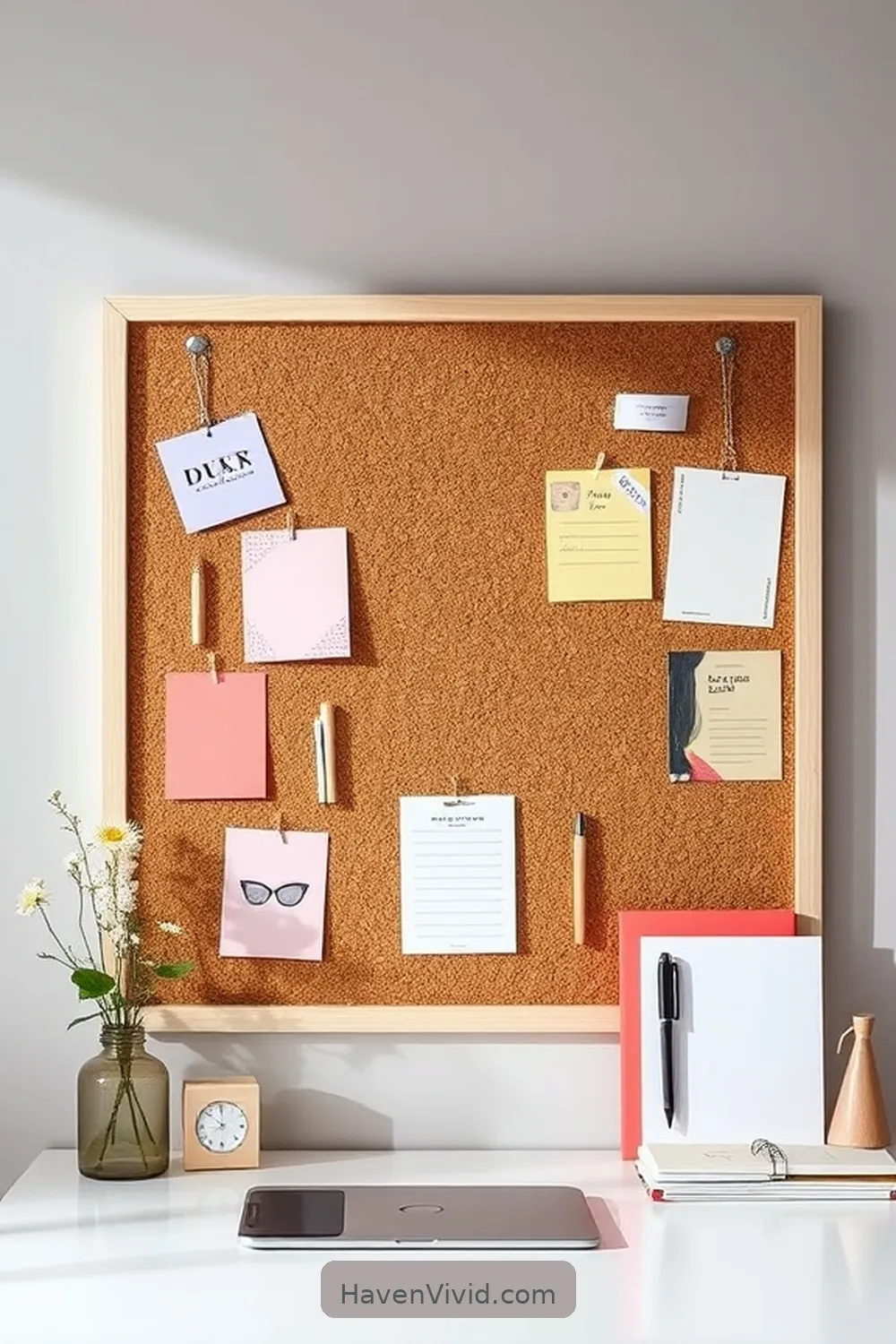 16 Ways to Enhance Urban Living in Your Home Office Using Cork 3 Stylish Cork Bulletin Board for Organization for 16 Ways to Enhance Urban Living in Your Home Office Using Cork