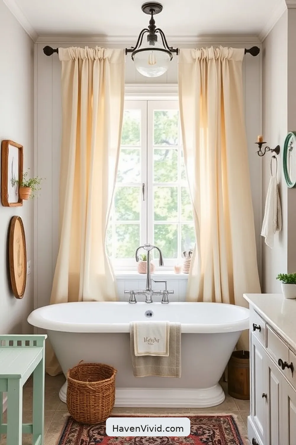 17 Creative Ways for Upcycled Fabric in Your Farmhouse Bathroom 10 Upcycled Fabric Window Treatments for 17 Creative Ways for Upcycled Fabric in Your Farmhouse Bathroom
