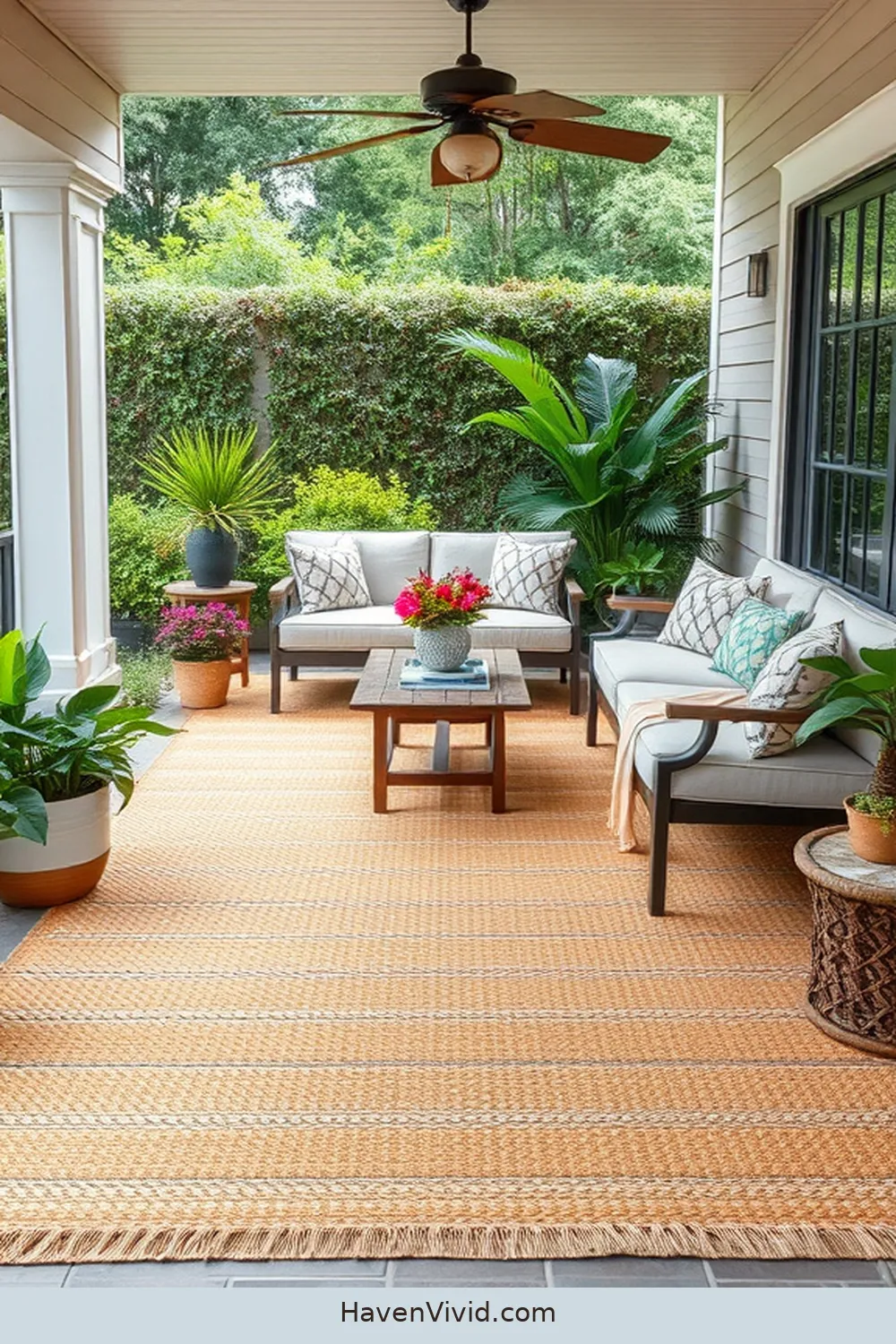 17 Essential Tips for Creating a Family-Friendly Outdoor Patio Using Natural Fibers 2 Choose Durable Natural Fiber Rugs for 17 Essential Tips for Creating a Family-Friendly Outdoor Patio Using Natural Fibers