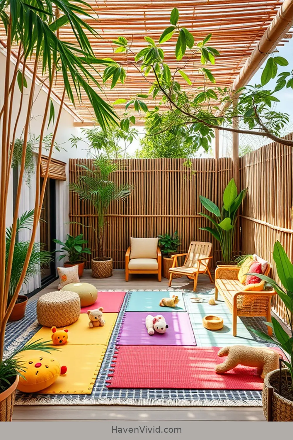 17 Essential Tips for Family-Friendly Living on a Bamboo Patio 5 Add a Safe Play Area for Kids for 17 Essential Tips for Family-Friendly Living on a Bamboo Patio