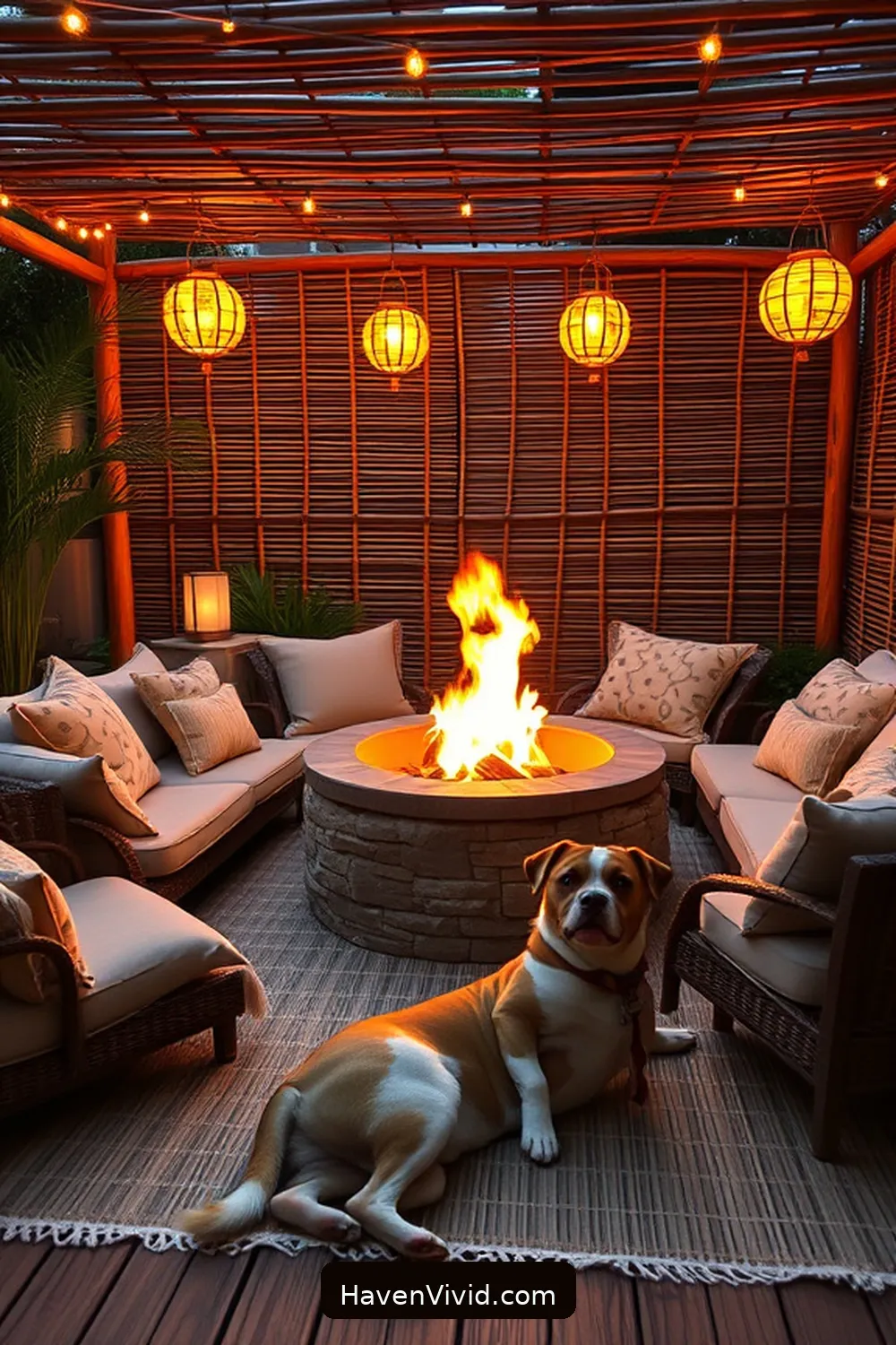 17 Essential Tips for Family-Friendly Living on a Bamboo Patio 12 Create a Cozy Fire Pit Area for 17 Essential Tips for Family-Friendly Living on a Bamboo Patio
