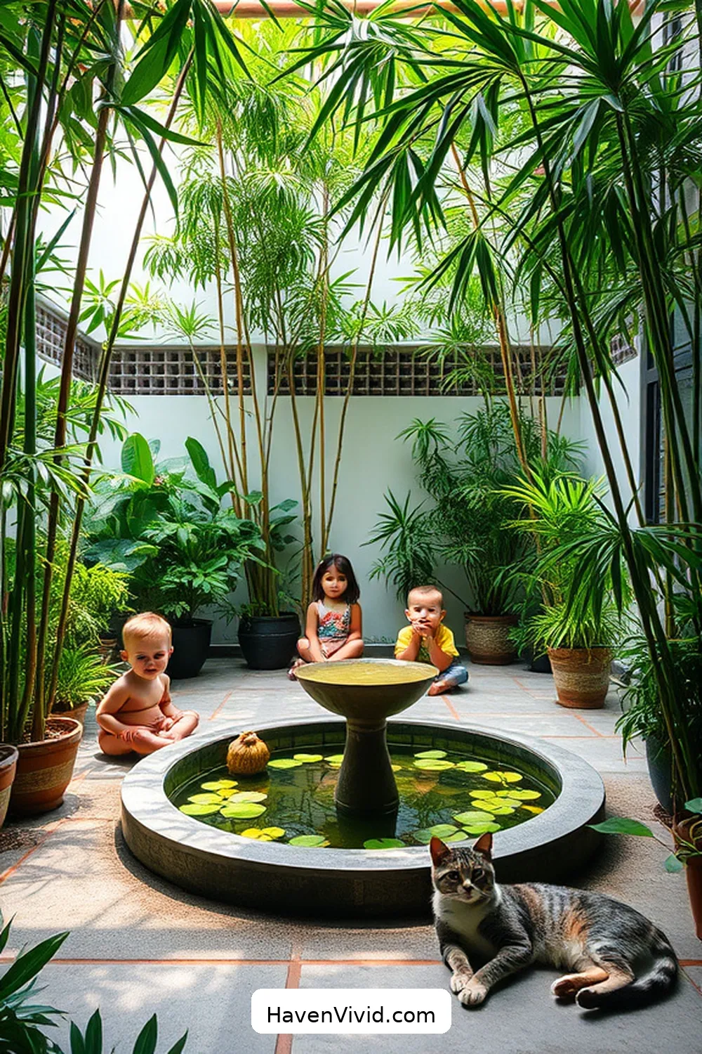 17 Essential Tips for Family-Friendly Living on a Bamboo Patio 15 Incorporate a Water Feature for 17 Essential Tips for Family-Friendly Living on a Bamboo Patio