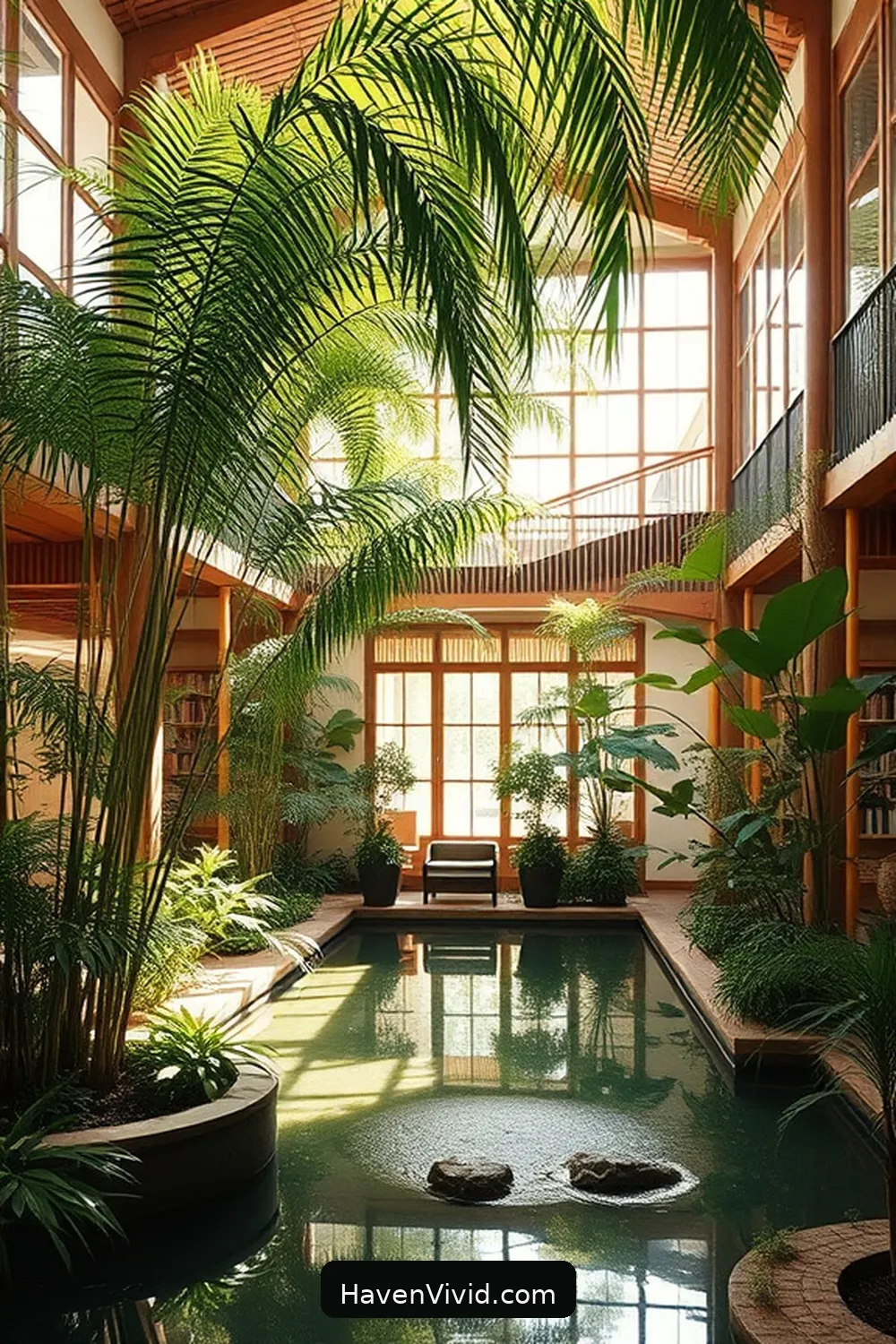 17 Inspiring Artistic Spaces in Libraries Using Bamboo 5 Serene Bamboo Courtyards: Merging Indoor and Outdoor Spaces for 17 Inspiring Artistic Spaces in Libraries Using Bamboo