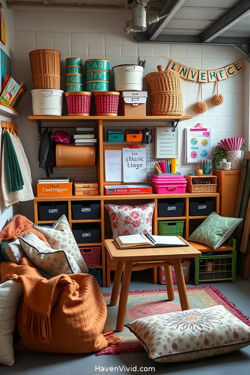 17 Tips for Family-Friendly Living in Your Garage Using Organic Cotton 13 Incorporate a Homework Station With Organic Cotton Supplies for 17 Tips for Family-Friendly Living in Your Garage Using Organic Cotton