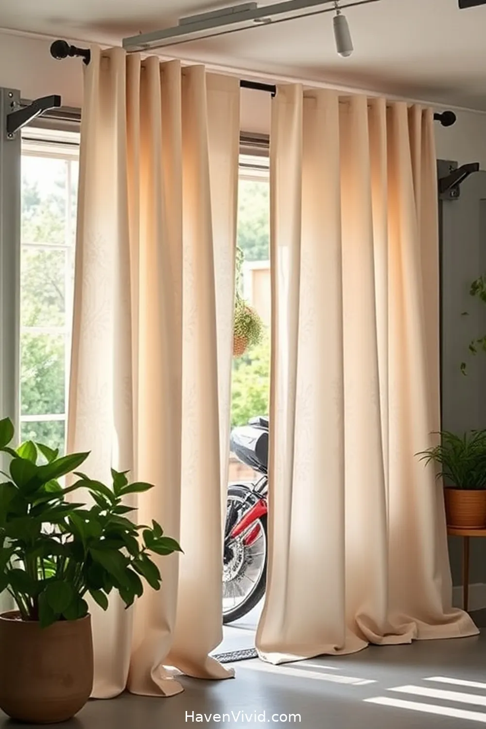 17 Tips for Family-Friendly Living in Your Garage Using Organic Cotton 5 Use Organic Cotton Curtains for Privacy for 17 Tips for Family-Friendly Living in Your Garage Using Organic Cotton
