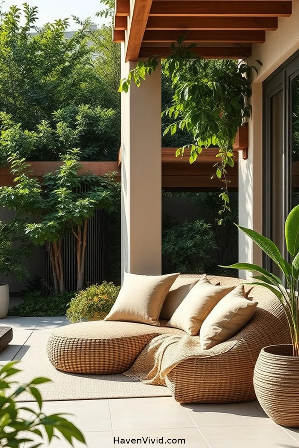 17 Tips for a Minimalist Outdoor Patio Using Organic Cotton 2 Choose a Neutral Color Palette for 17 Tips for a Minimalist Outdoor Patio Using Organic Cotton
