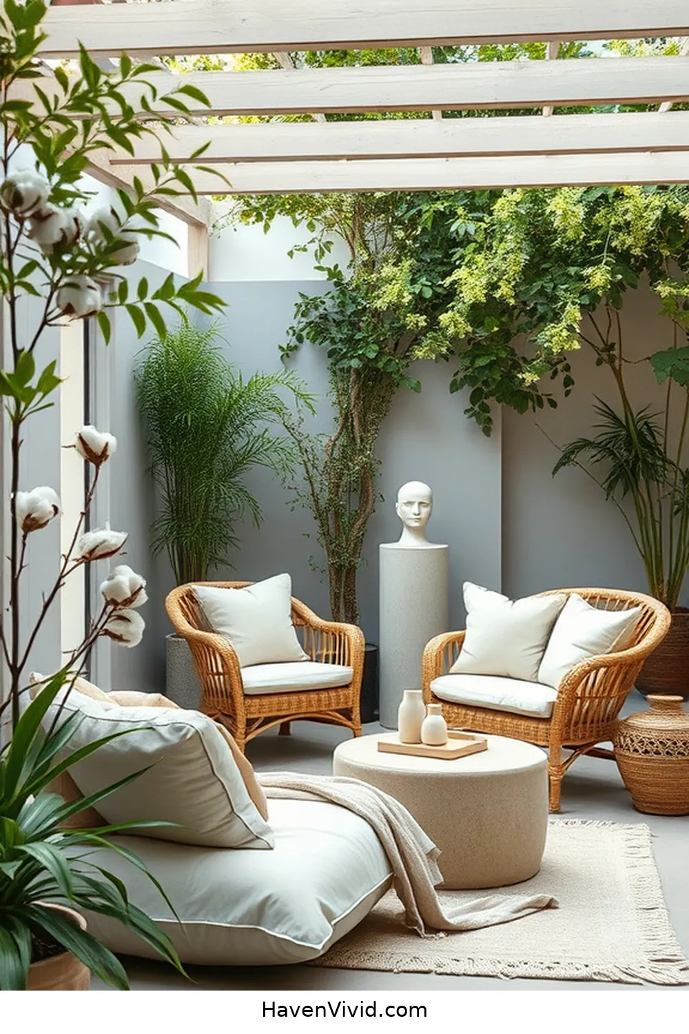 17 Tips for a Minimalist Outdoor Patio Using Organic Cotton 17 Enhance With Subtle Art for 17 Tips for a Minimalist Outdoor Patio Using Organic Cotton