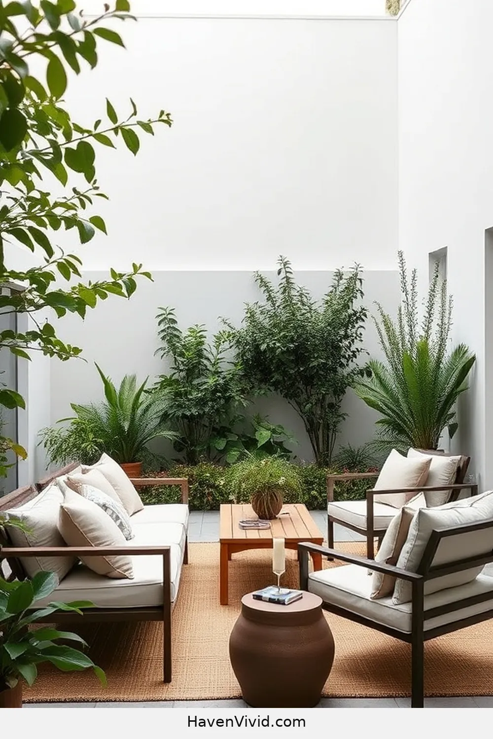 17 Tips for a Minimalist Outdoor Patio Using Organic Cotton 11 Keep Furniture Arrangement Simple for 17 Tips for a Minimalist Outdoor Patio Using Organic Cotton