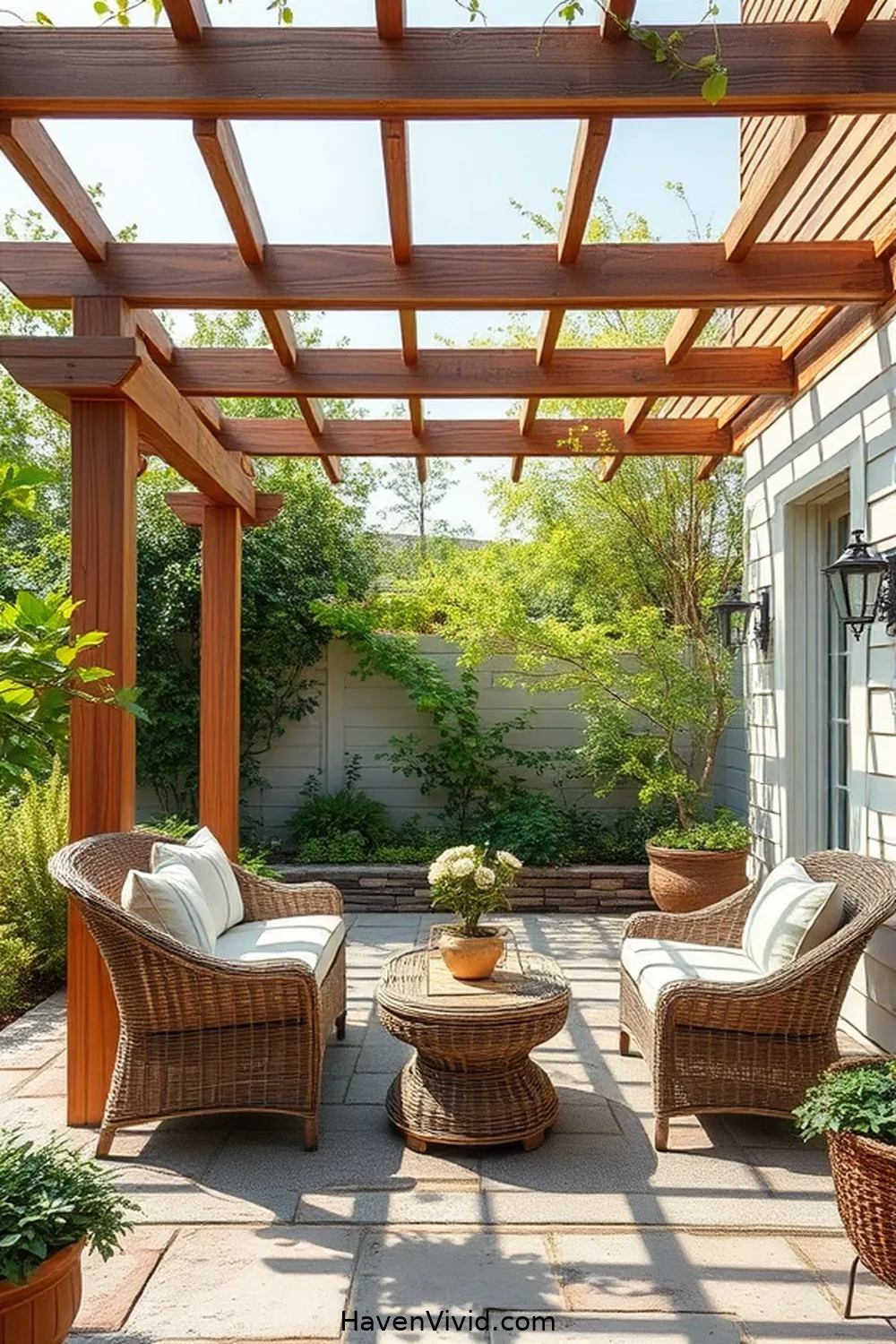 17 Tips for a Minimalist Outdoor Patio Using Organic Cotton 6 Use Natural Materials for Structure for 17 Tips for a Minimalist Outdoor Patio Using Organic Cotton
