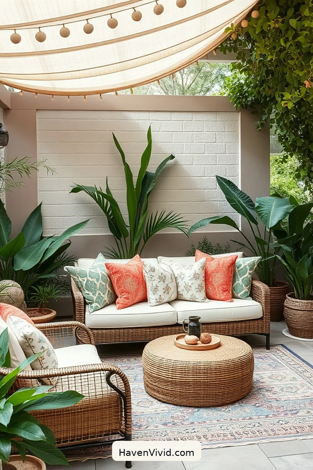 17 Ways for a Glamorous Outdoor Patio Lifestyle Using Natural Fibers 12 Embrace Eco-Friendly Pillows and Throws for 17 Ways for a Glamorous Outdoor Patio Lifestyle Using Natural Fibers