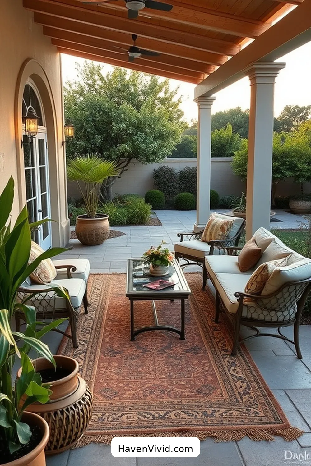 17 Ways for a Glamorous Outdoor Patio Lifestyle Using Natural Fibers 3 Incorporate Natural Fiber Rugs for Texture and Warmth for 17 Ways for a Glamorous Outdoor Patio Lifestyle Using Natural Fibers