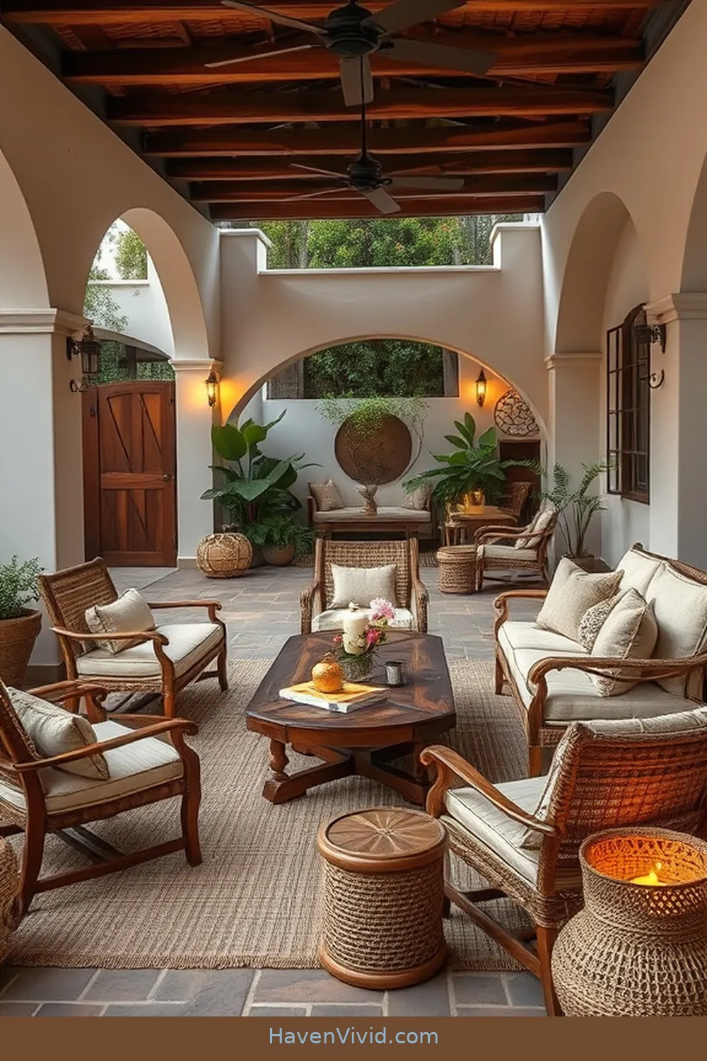 17 Ways for a Glamorous Outdoor Patio Lifestyle Using Natural Fibers 11 Opt for Wooden Accessories and Decor for 17 Ways for a Glamorous Outdoor Patio Lifestyle Using Natural Fibers