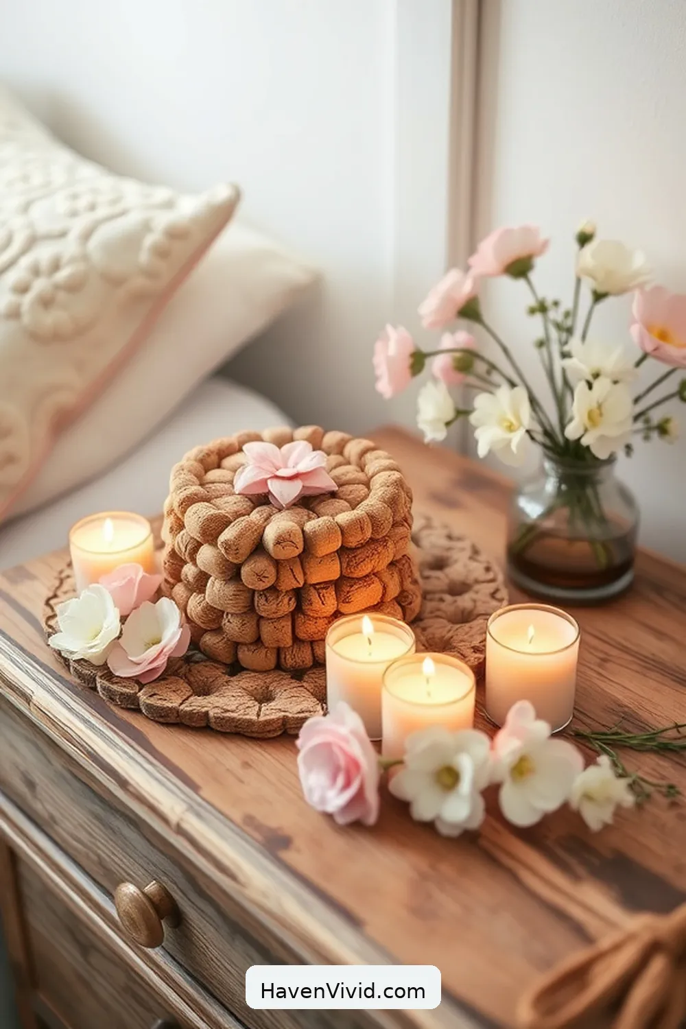 17 Ways of Using Cork in Your Farmhouse Bedroom Decor 14 Decorative Cork Trivets for a Warm Welcome for 17 Ways of Using Cork in Your Farmhouse Bedroom Decor