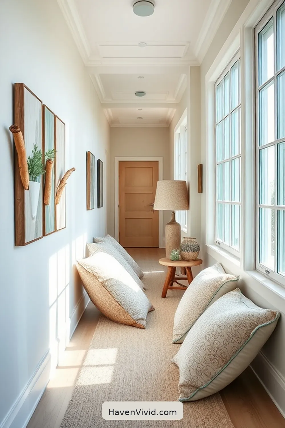 17 Ways to Achieve Coastal Living in Your Hallway Using Organic Cotton 5 Add Organic Cotton Throw Pillows for 17 Ways to Achieve Coastal Living in Your Hallway Using Organic Cotton