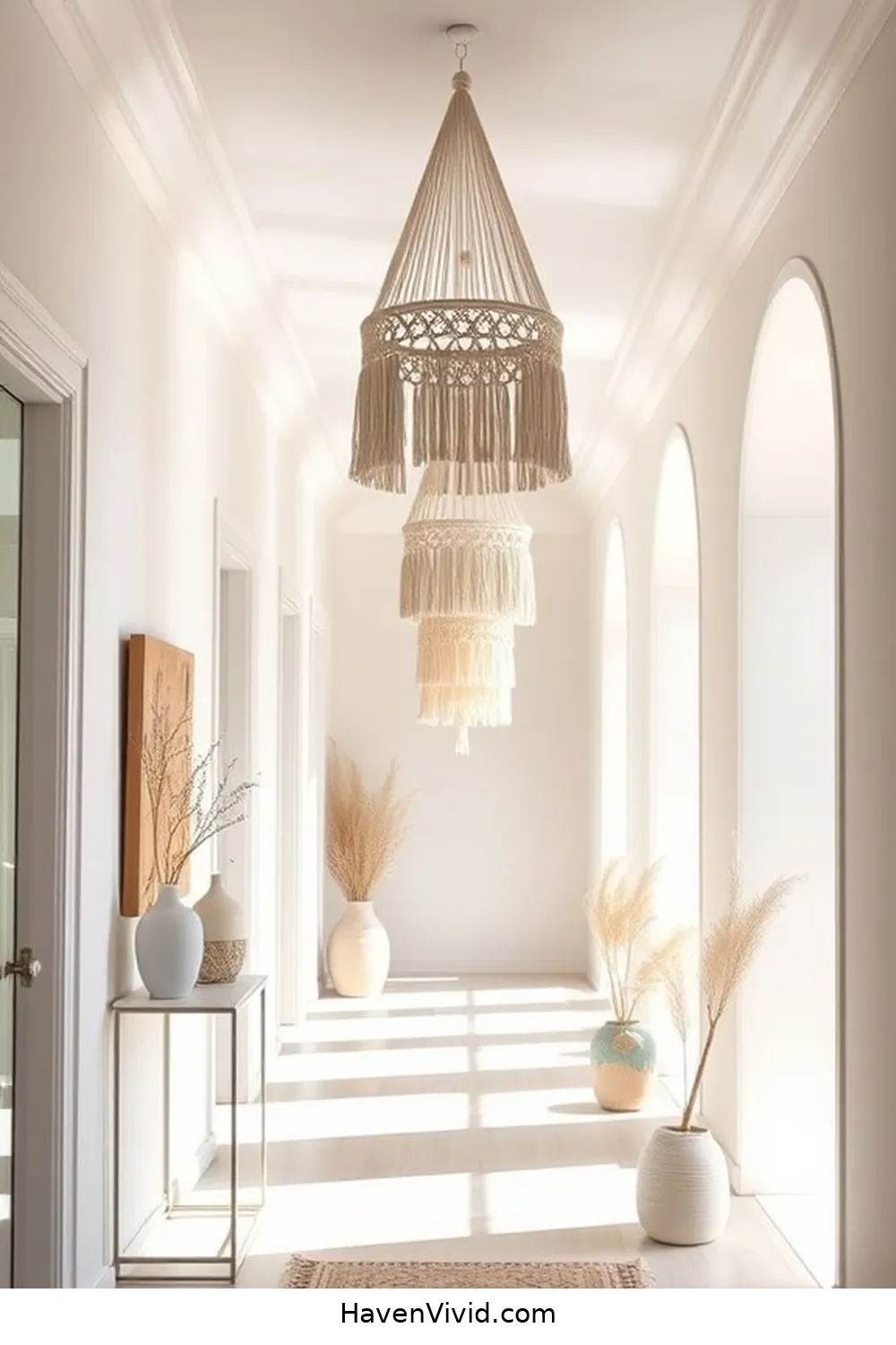 17 Ways to Achieve Coastal Living in Your Hallway Using Organic Cotton 9 Hang Organic Cotton MacramΓ© Decor for 17 Ways to Achieve Coastal Living in Your Hallway Using Organic Cotton