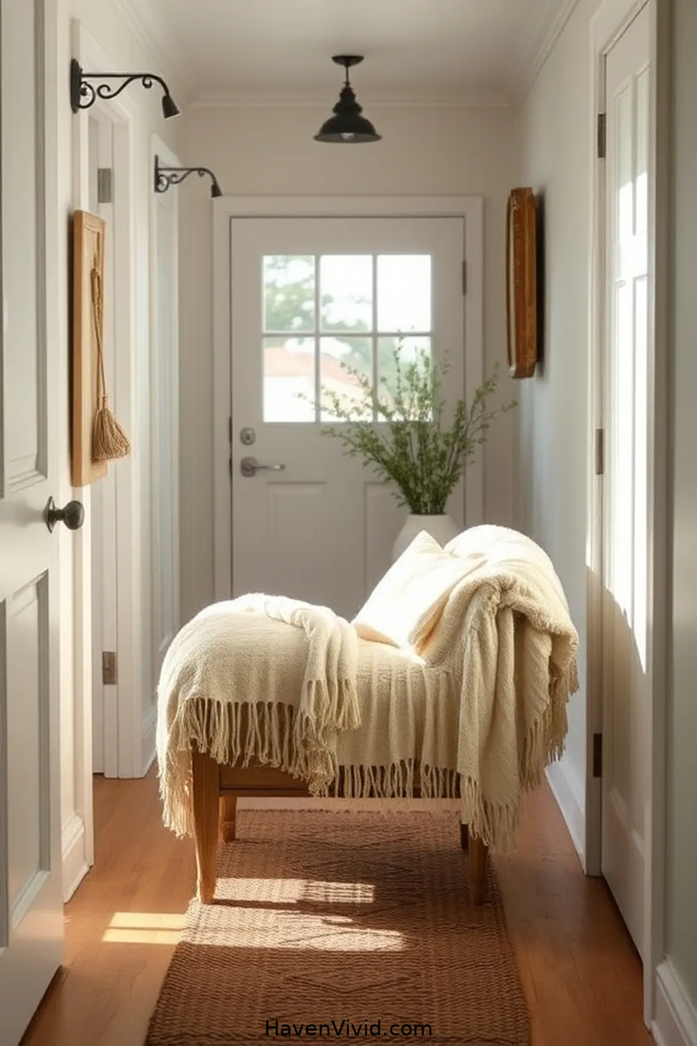 17 Ways to Achieve Coastal Living in Your Hallway Using Organic Cotton 17 Incorporate Organic Cotton Fringed Throws for 17 Ways to Achieve Coastal Living in Your Hallway Using Organic Cotton