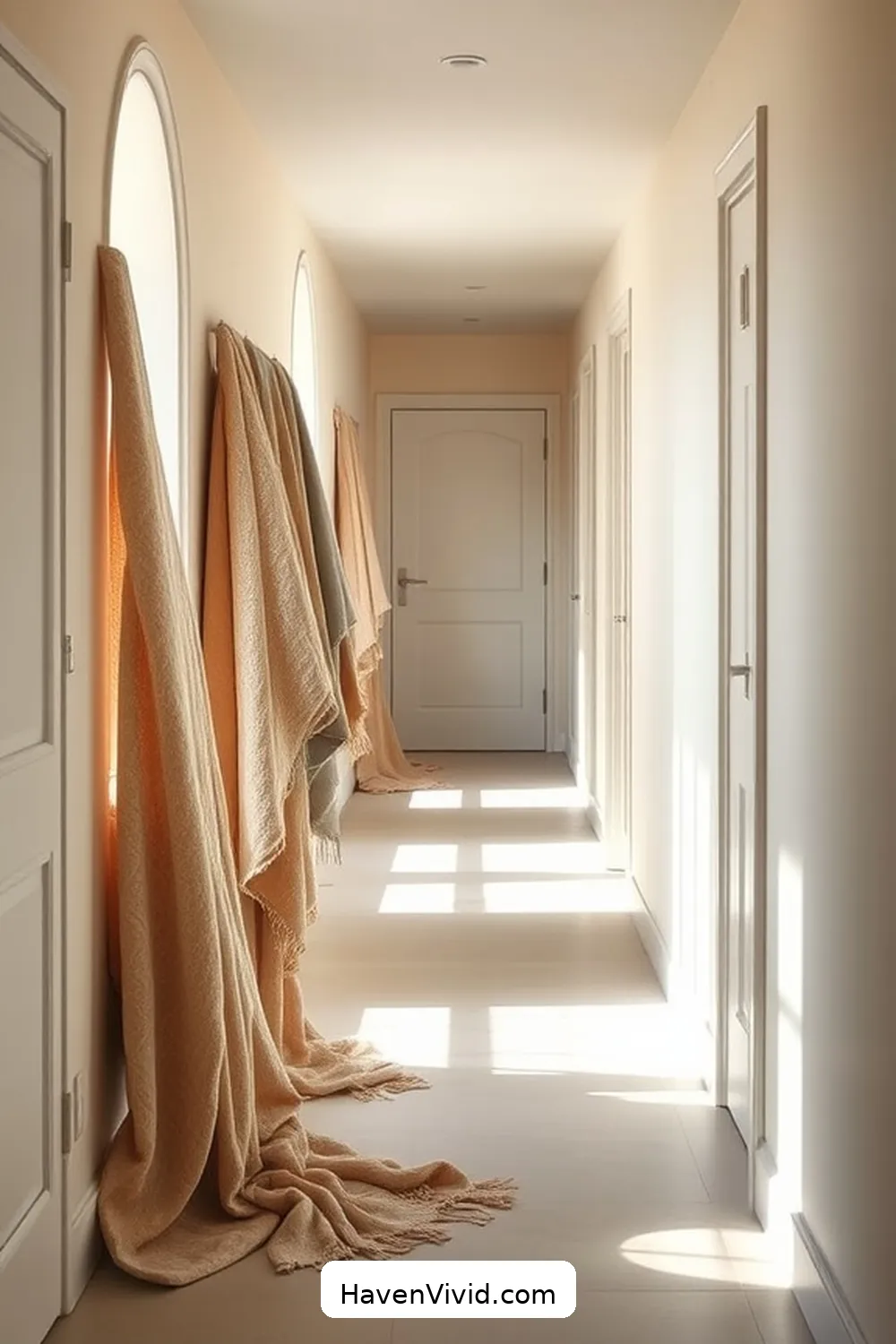 17 Ways to Achieve Coastal Living in Your Hallway Using Organic Cotton 10 Layer Organic Cotton Blankets for Texture for 17 Ways to Achieve Coastal Living in Your Hallway Using Organic Cotton