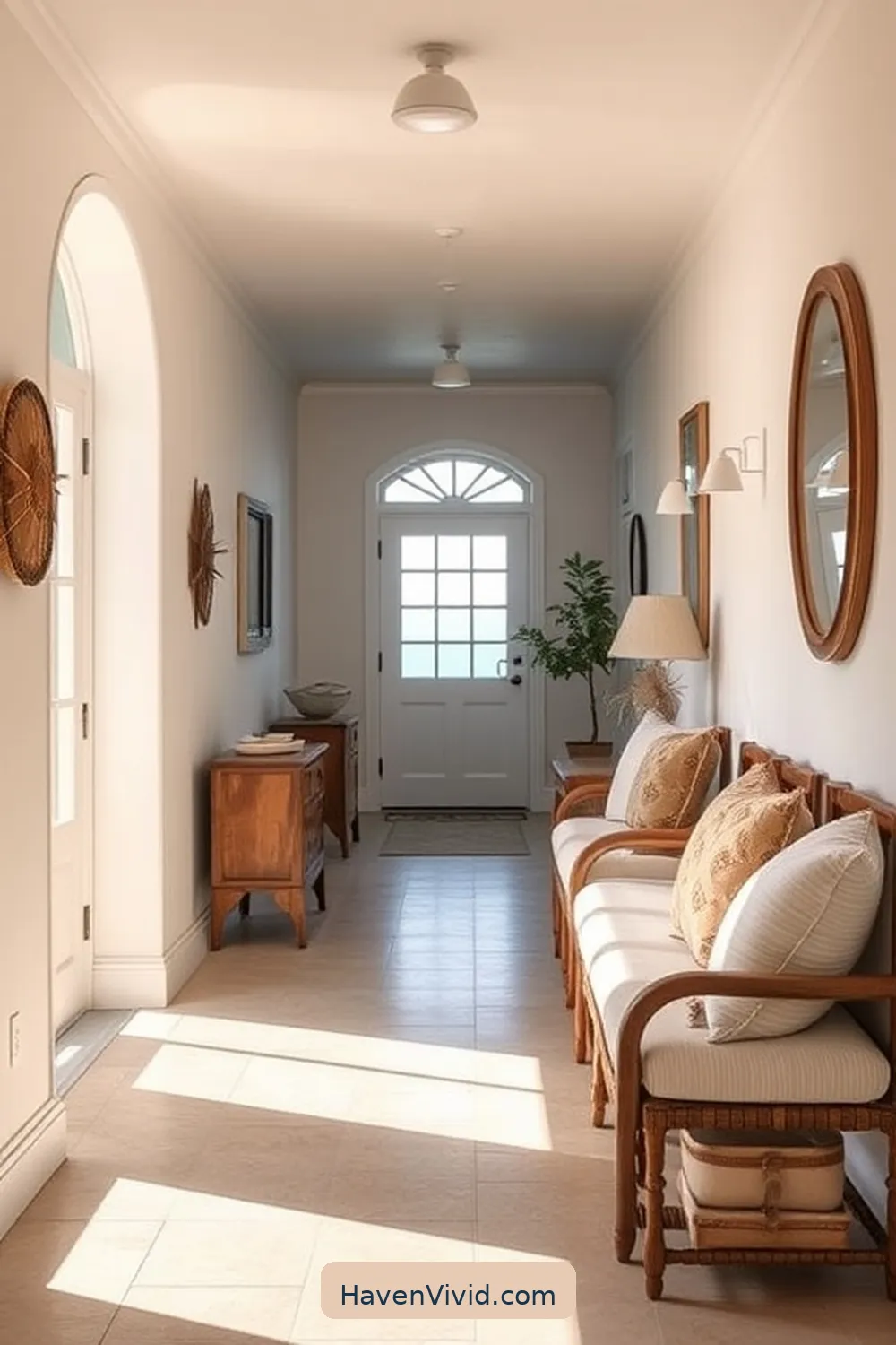 17 Ways to Achieve Coastal Living in Your Hallway Using Organic Cotton 12 Opt for Organic Cotton Upholstered Furniture for 17 Ways to Achieve Coastal Living in Your Hallway Using Organic Cotton