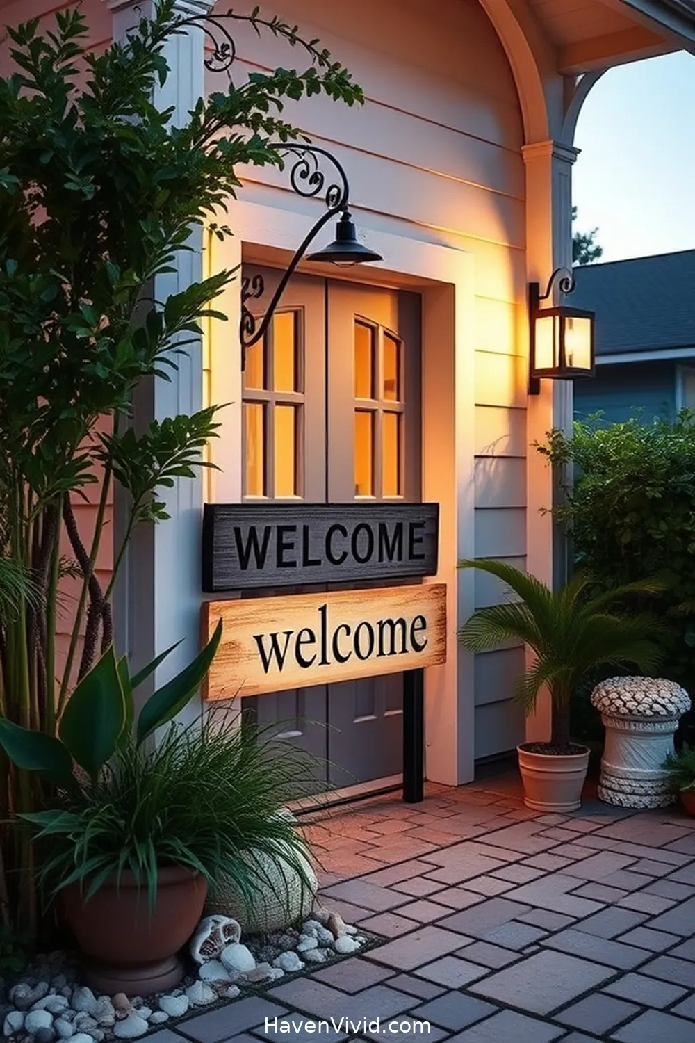 17 Ways to Achieve a Coastal Living Entryway Using Solar-Powered Lights 8 Create a Solar-Powered Welcome Sign for 17 Ways to Achieve a Coastal Living Entryway Using Solar-Powered Lights