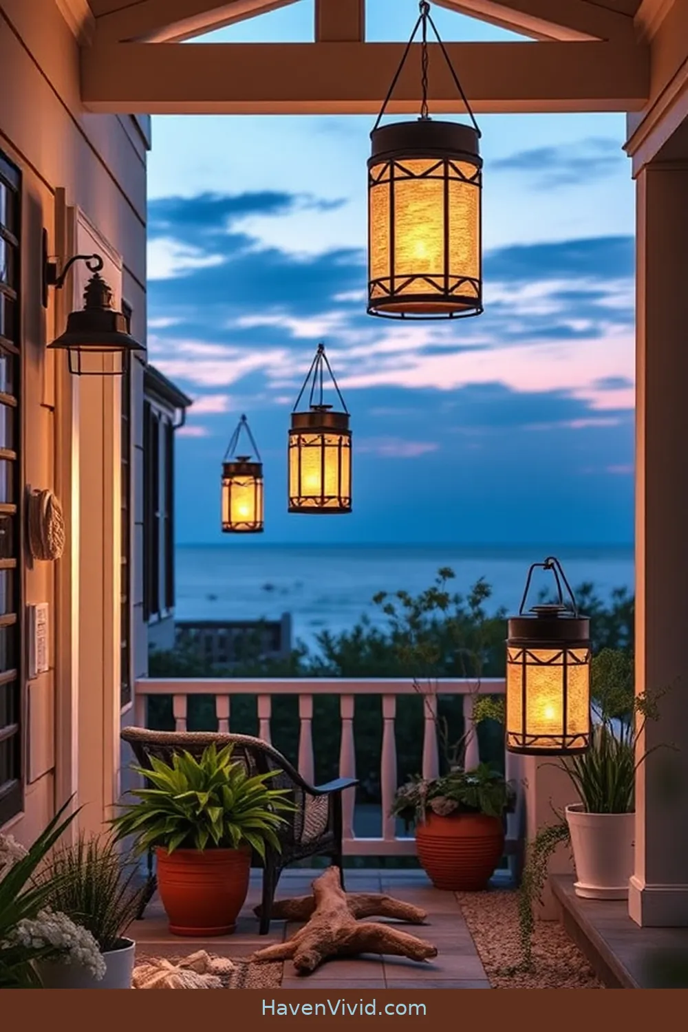 17 Ways to Achieve a Coastal Living Entryway Using Solar-Powered Lights 3 Hang Solar Lanterns on Your Entryway for 17 Ways to Achieve a Coastal Living Entryway Using Solar-Powered Lights