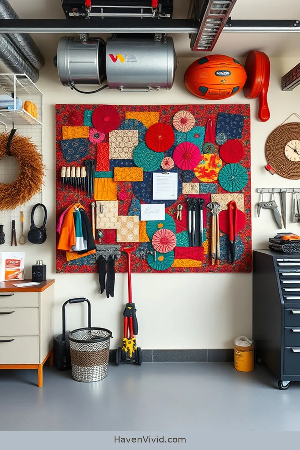 17 Ways to Achieve a Glamorous Garage Lifestyle Using Upcycled Fabric 9 Custom Fabric Bulletin Board for 17 Ways to Achieve a Glamorous Garage Lifestyle Using Upcycled Fabric