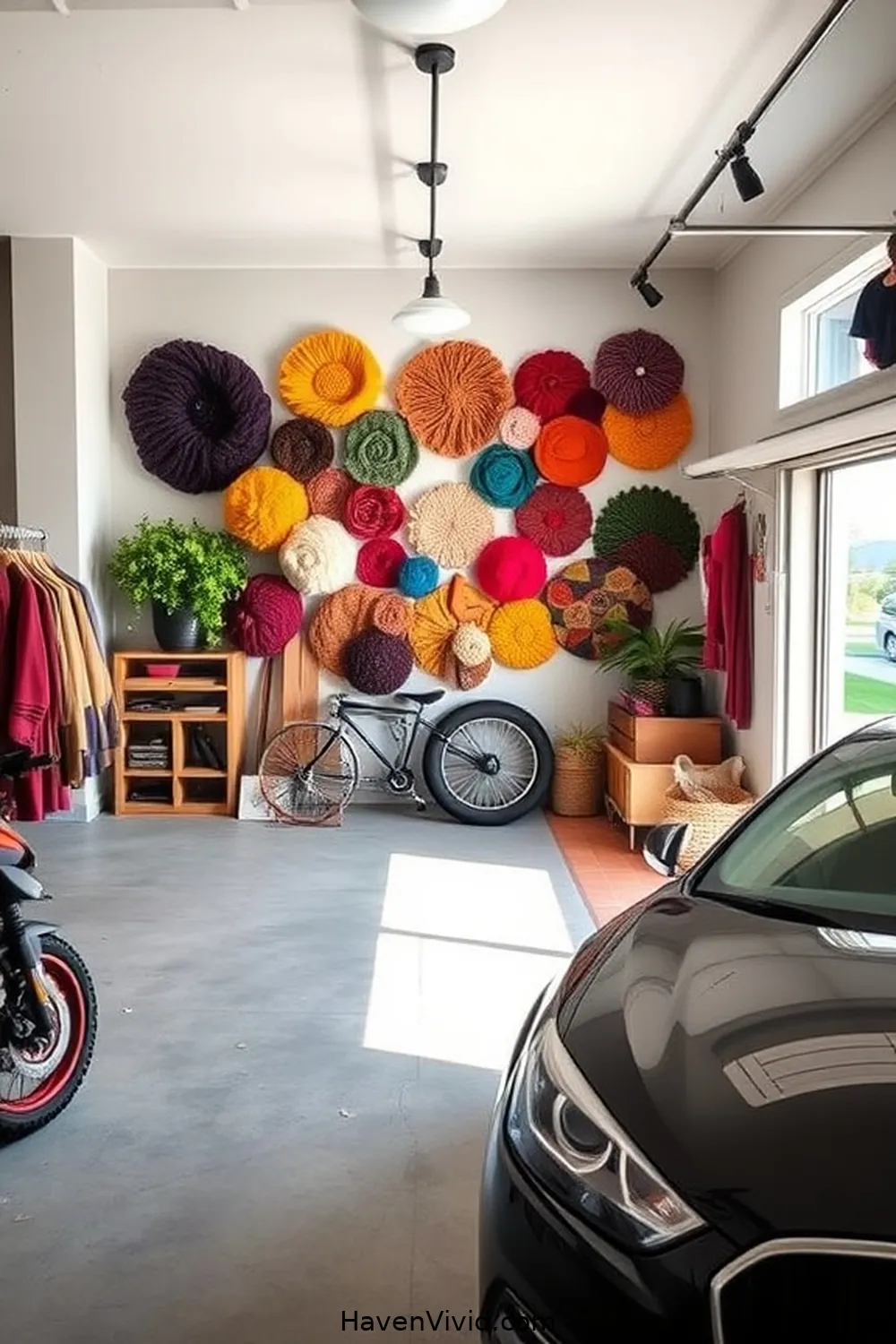 17 Ways to Create Family-Friendly Garage Living Using Natural Fibers 4 Hang Wool Wall Art for Visual Appeal for 17 Ways to Create Family-Friendly Garage Living Using Natural Fibers
