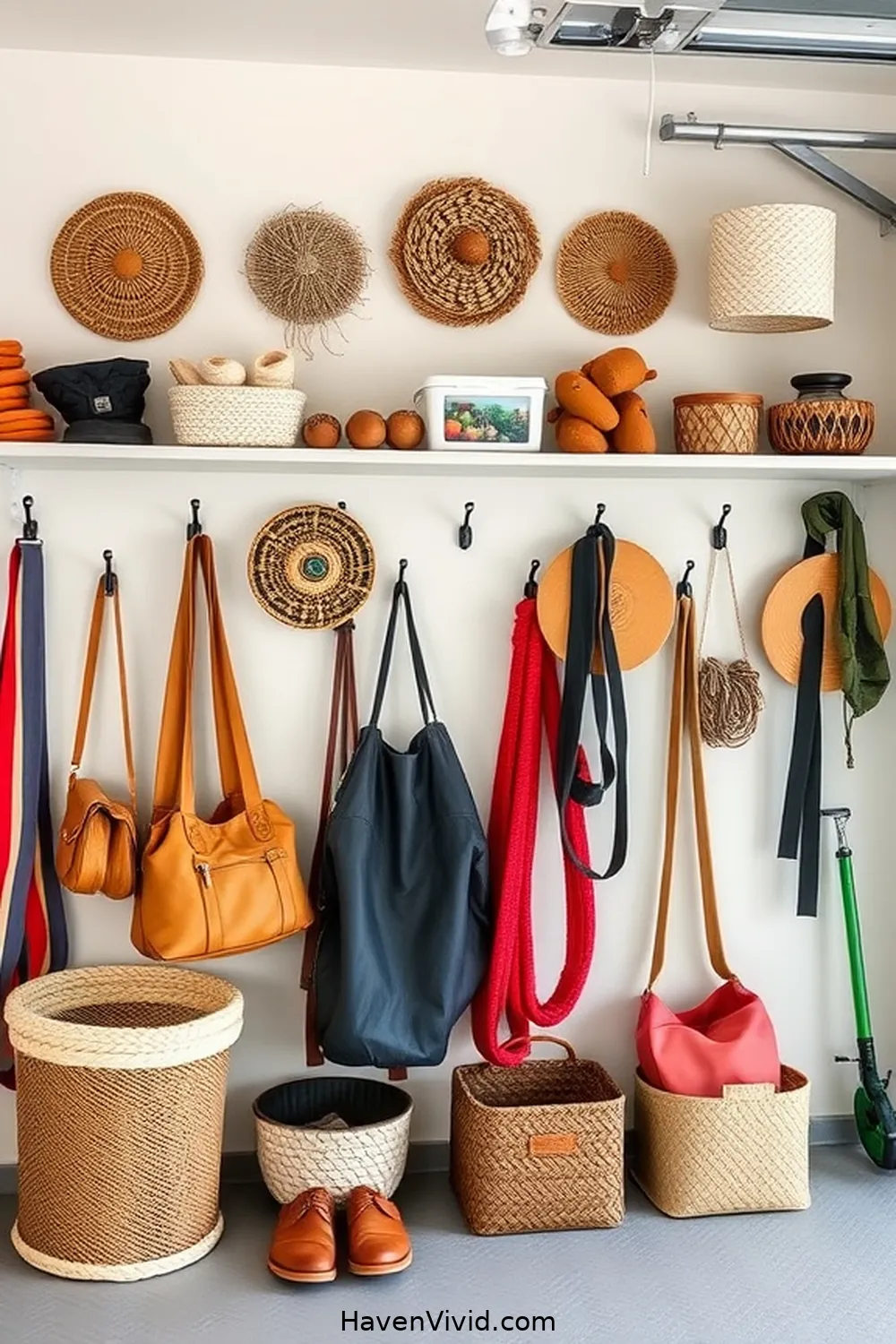 17 Ways to Create Family-Friendly Garage Living Using Natural Fibers 6 Install Jute Wall Hooks for Easy Access for 17 Ways to Create Family-Friendly Garage Living Using Natural Fibers