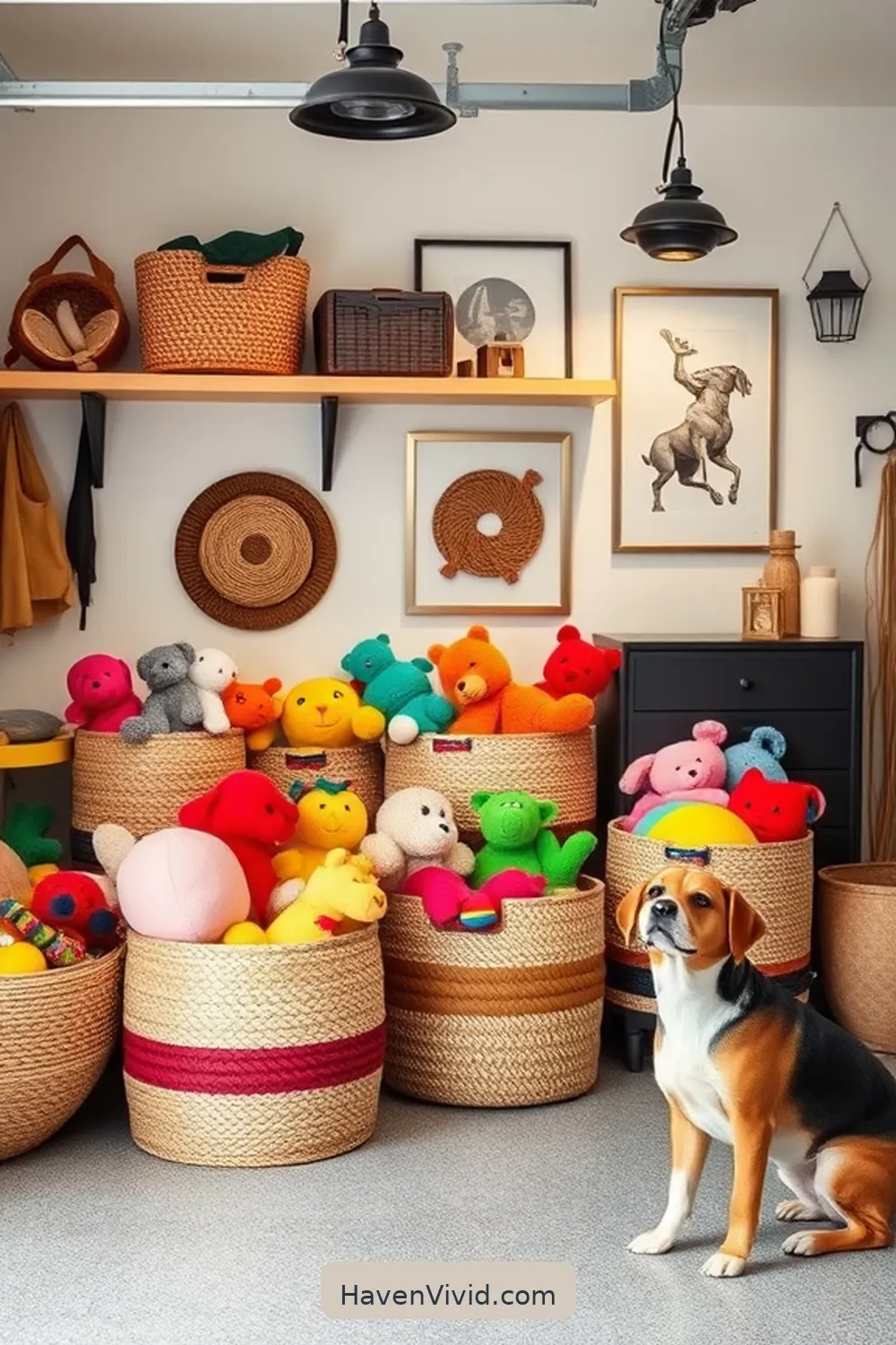 17 Ways to Create Family-Friendly Garage Living Using Natural Fibers 8 Use Natural Fiber Baskets for Toys for 17 Ways to Create Family-Friendly Garage Living Using Natural Fibers