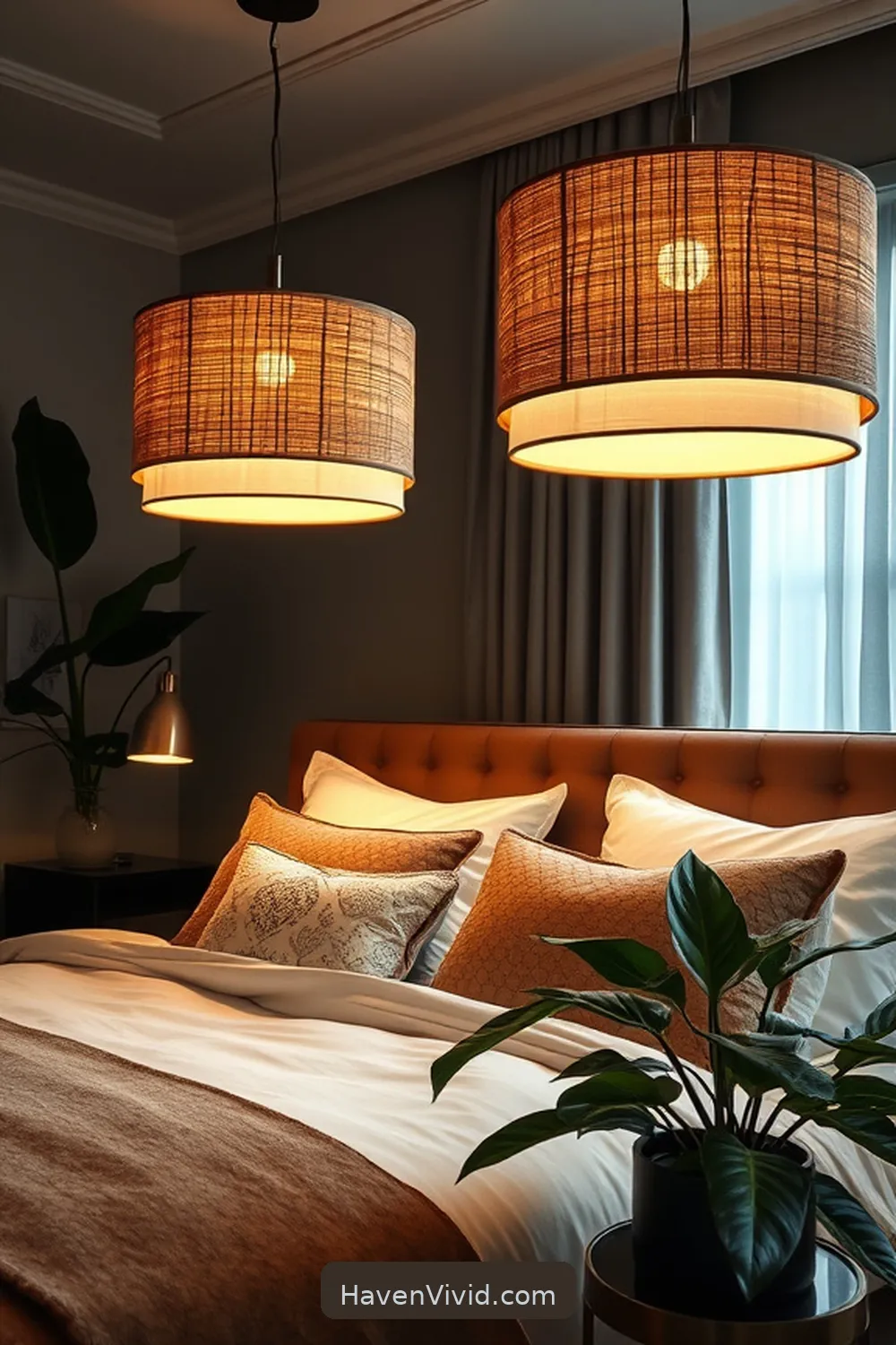 17 Ways to Create a Glamorous Bedroom Lifestyle Using Cork Accents 7 Chic Cork Lampshades for Ambient Lighting for 17 Ways to Create a Glamorous Bedroom Lifestyle Using Cork Accents