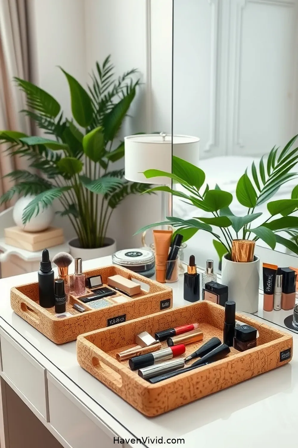 17 Ways to Create a Glamorous Bedroom Lifestyle Using Cork Accents 9 Decorative Cork Trays for Organization for 17 Ways to Create a Glamorous Bedroom Lifestyle Using Cork Accents