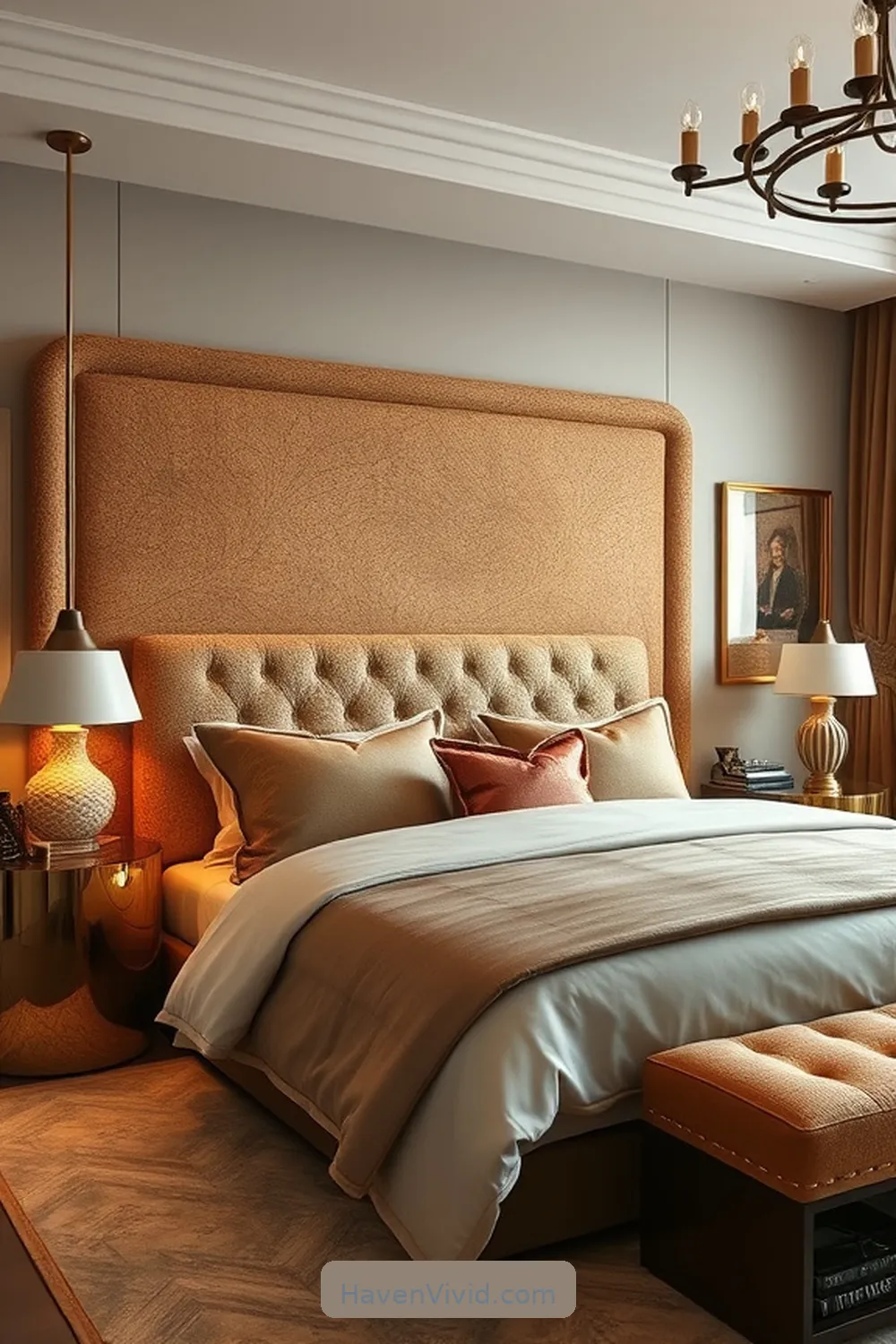 17 Ways to Create a Glamorous Bedroom Lifestyle Using Cork Accents 5 Unique Cork Headboard Designs for 17 Ways to Create a Glamorous Bedroom Lifestyle Using Cork Accents