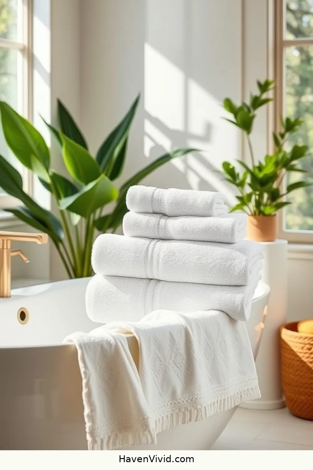 Choose Organic Cotton Towels for 17 Ways to Embrace Eco-Friendly Living in the Bathroom Using Natural Fibers