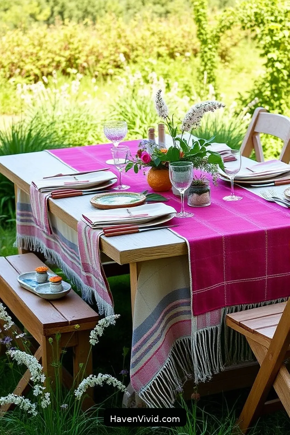 17 Ways to Use Organic Cotton in Your Farmhouse Dining Room 18 Organic Cotton Picnic Blankets for Outdoor Dining for 17 Ways to Use Organic Cotton in Your Farmhouse Dining Room