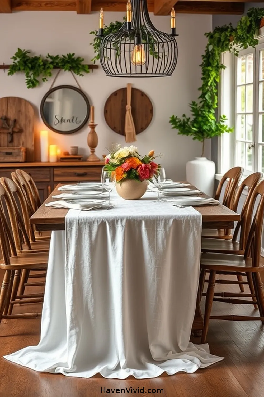 17 Ways to Use Organic Cotton in Your Farmhouse Dining Room 5 Organic Cotton Table Runners for 17 Ways to Use Organic Cotton in Your Farmhouse Dining Room