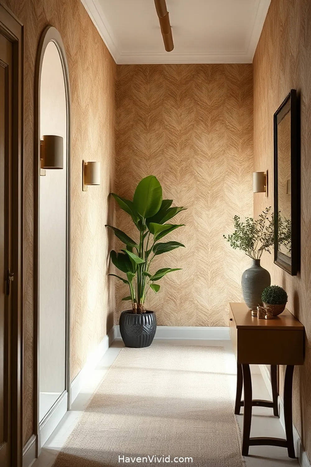 18 Artistic Ways to Use Natural Fibers in Hallway Spaces 14 Grass Cloth Wallpaper for Subtle Elegance for 18 Artistic Ways to Use Natural Fibers in Hallway Spaces