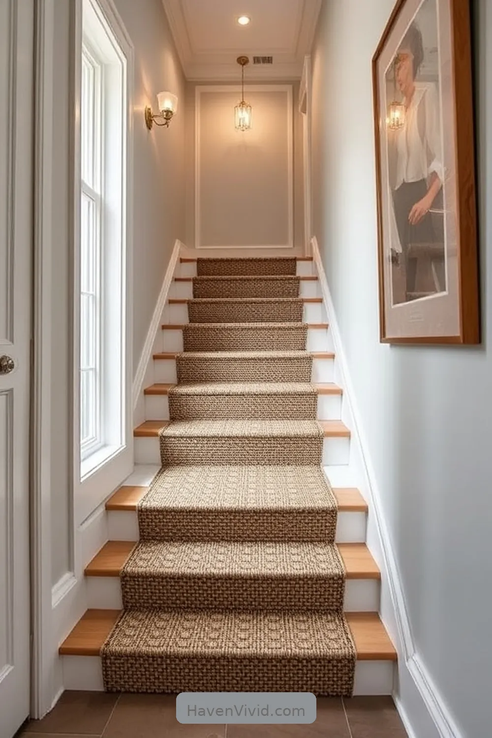 18 Artistic Ways to Use Natural Fibers in Hallway Spaces 18 Natural Fiber Stair Treads for Safety for 18 Artistic Ways to Use Natural Fibers in Hallway Spaces