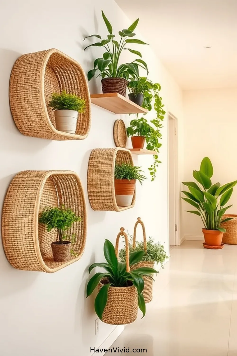 18 Artistic Ways to Use Natural Fibers in Hallway Spaces 15 Textured Wall Shelves for Functional Decor for 18 Artistic Ways to Use Natural Fibers in Hallway Spaces