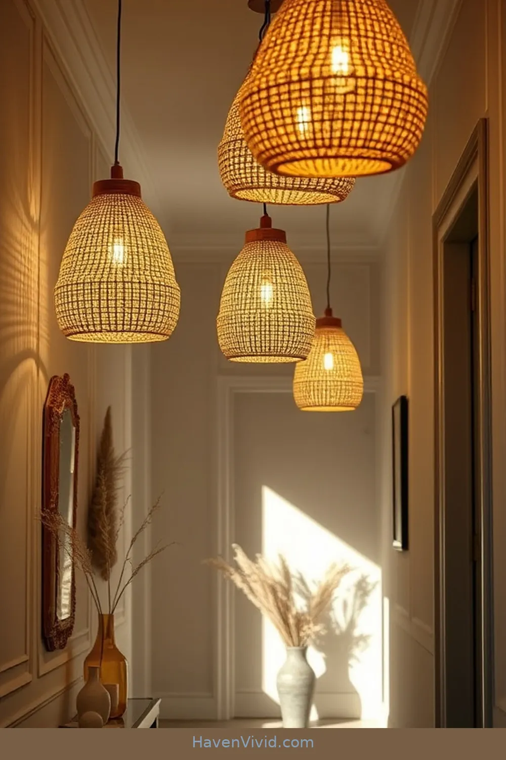 18 Artistic Ways to Use Natural Fibers in Hallway Spaces 11 Woven Pendant Lights for Ambient Glow for 18 Artistic Ways to Use Natural Fibers in Hallway Spaces