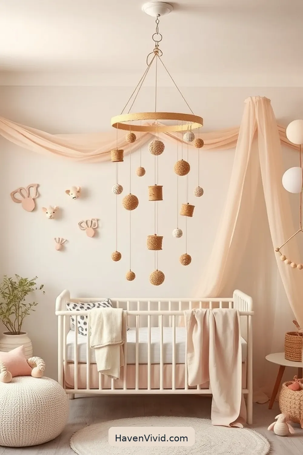 18 Chic Ways of Using Cork for a Glamorous Nursery Lifestyle 12 Beautiful Cork Mobile for a Whimsical Touch for 18 Chic Ways of Using Cork for a Glamorous Nursery Lifestyle