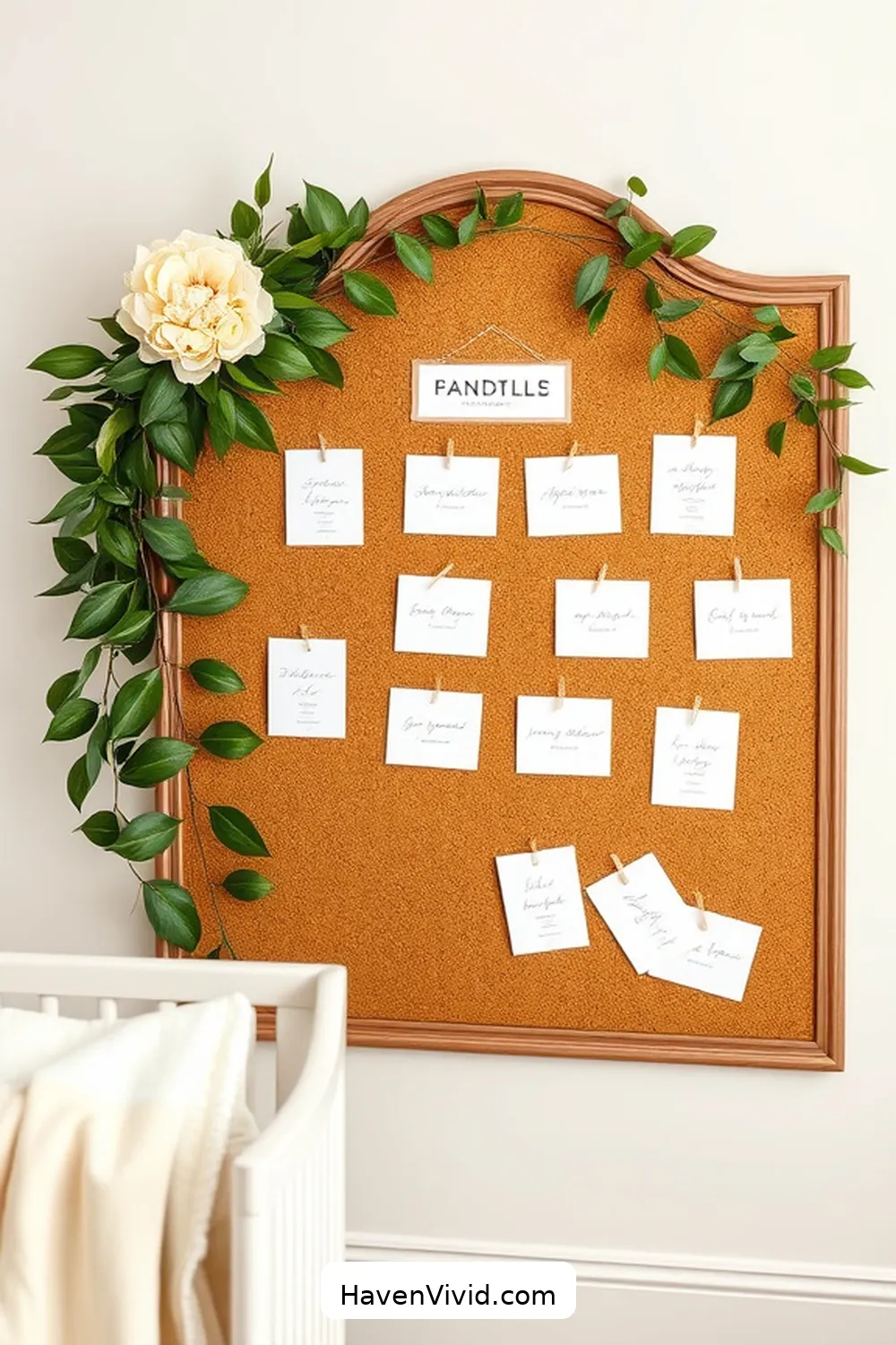 18 Chic Ways of Using Cork for a Glamorous Nursery Lifestyle 6 Chic Cork Bulletin Board for Baby's Milestones for 18 Chic Ways of Using Cork for a Glamorous Nursery Lifestyle